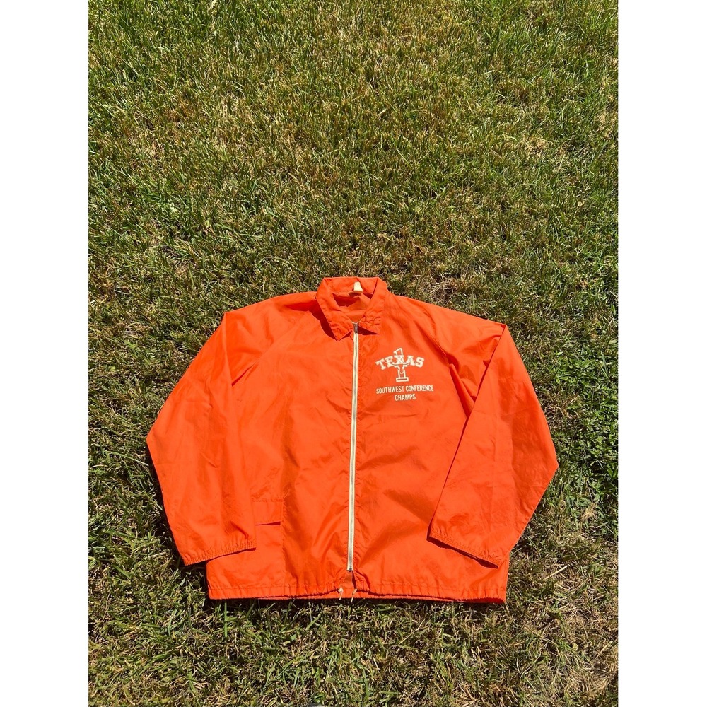 Vintage Texas Longhorns Conference Champs Windbreaker Jacket Adult L US Made 80s
